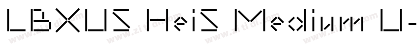 LBXUS HeiS Medium U字体转换